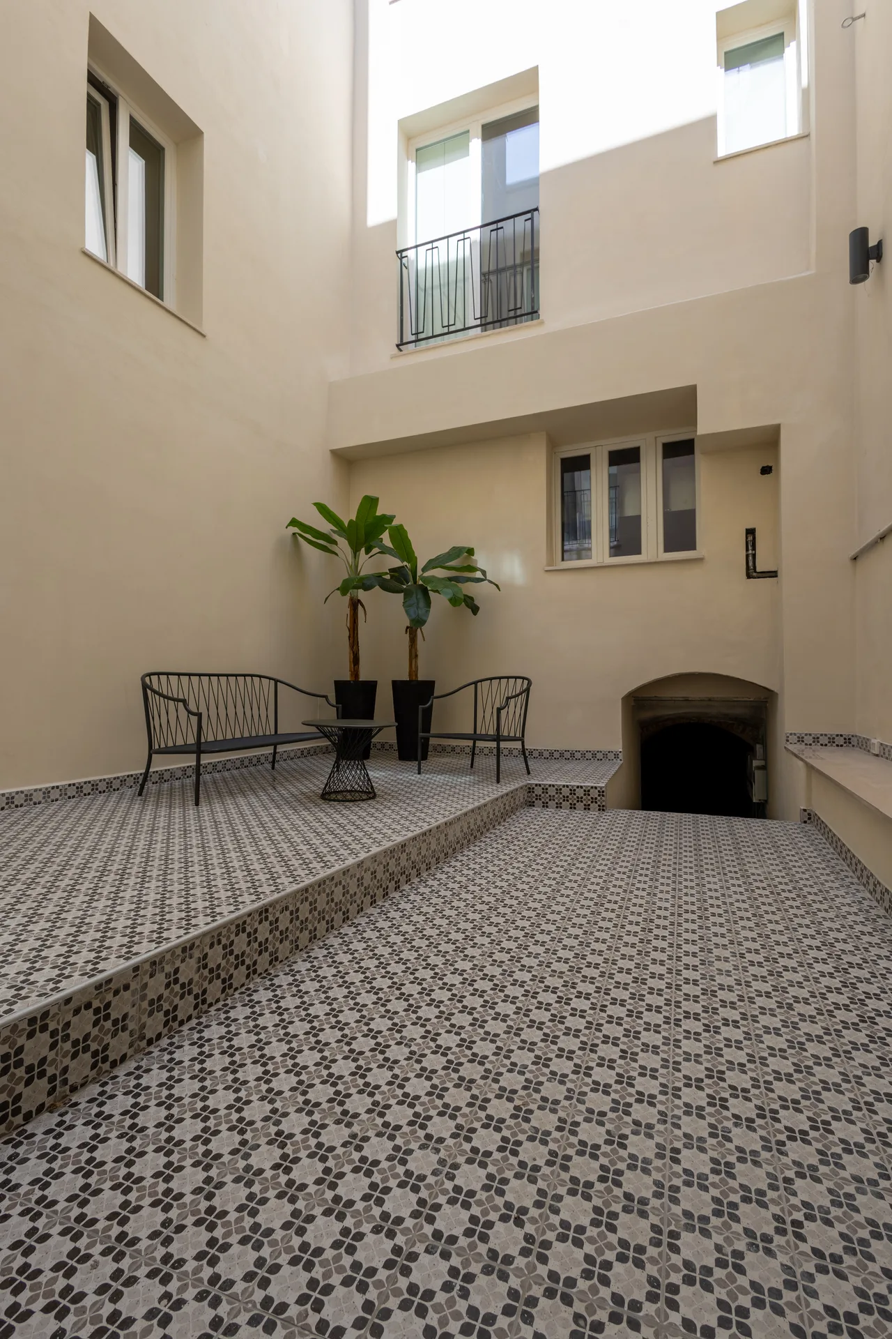 The inner courtyard