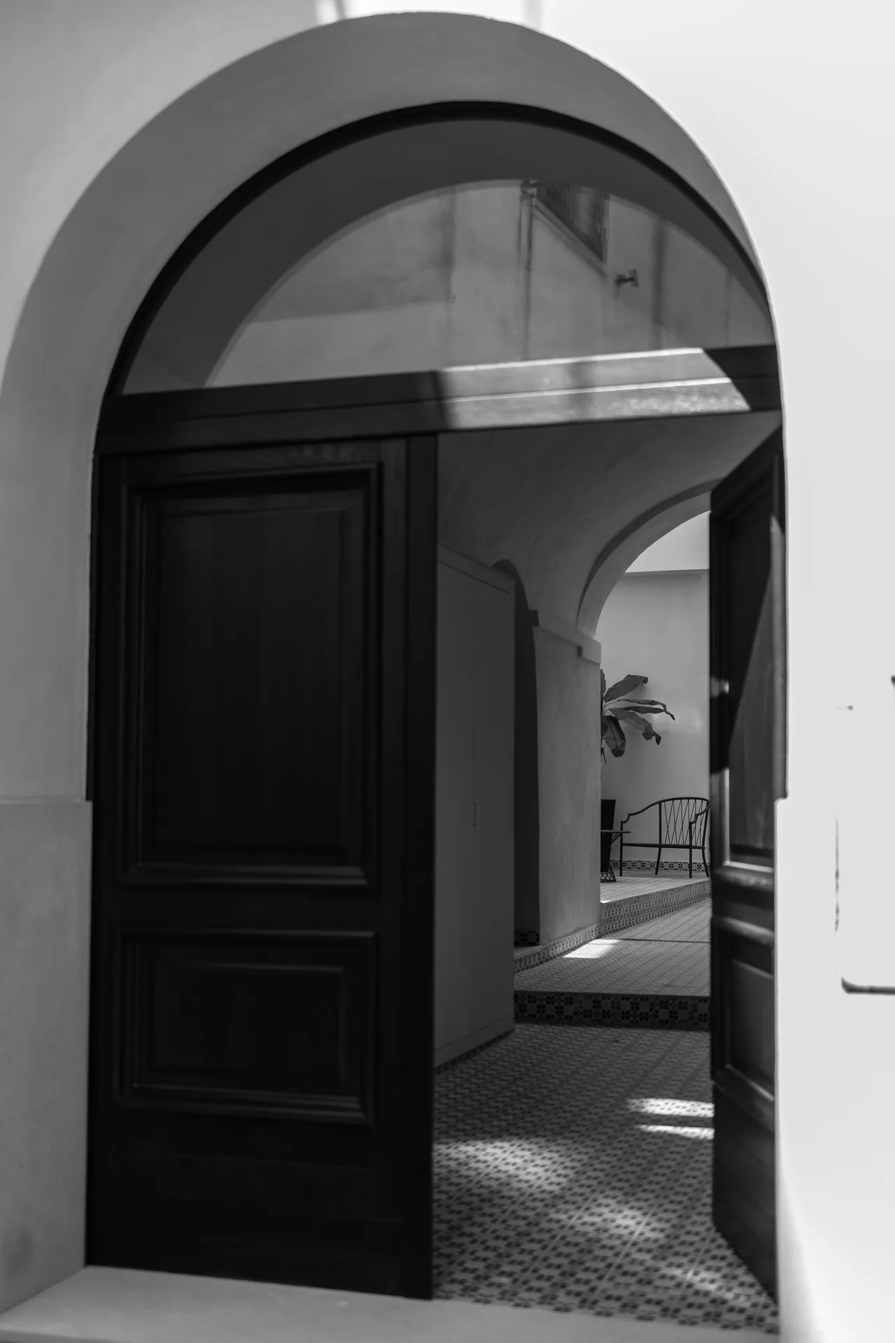 The entrance portal